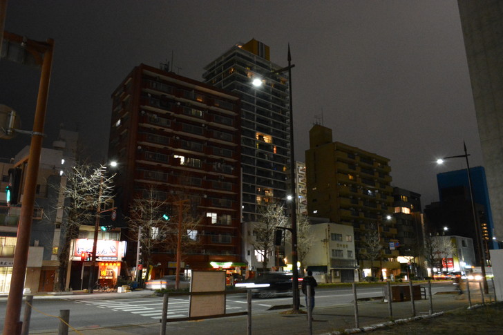 【福岡散歩日誌7】夕方の「舞鶴・赤坂辺り」を散歩【12月】：昭和通りで適当に撮ったビル