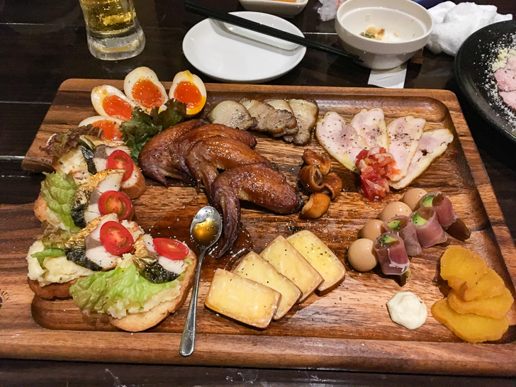 燻製の盛り合わせ