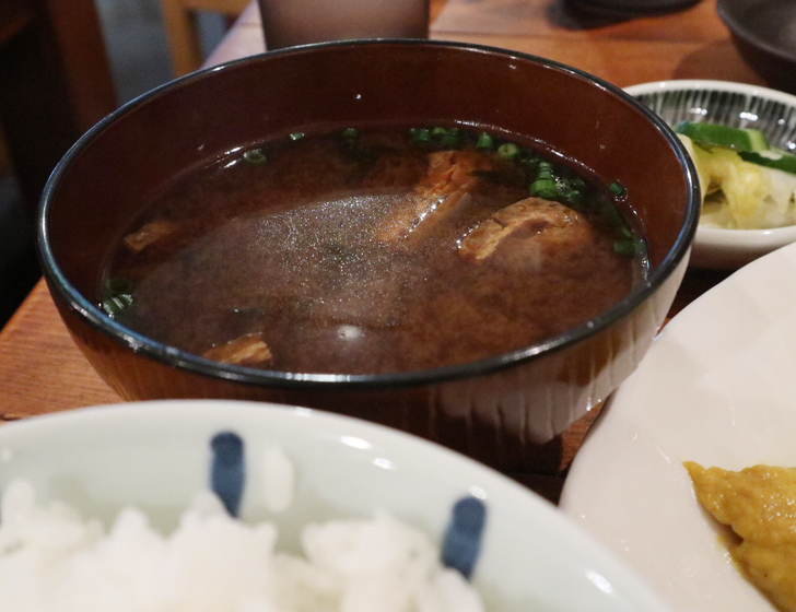 赤味噌のお味噌汁
