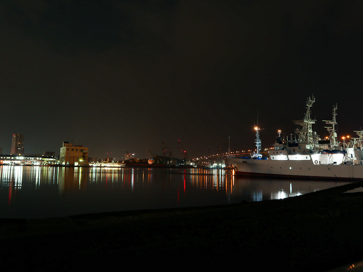 癒される異空間「深夜の須崎ふ頭」を散歩：スタート地点：天神北側のとこ