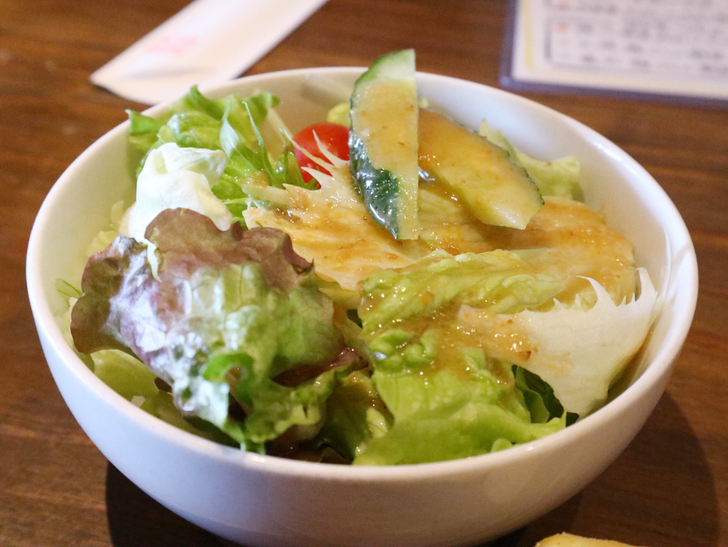 【警固】牛さがりとハンバーグで1,000円？！「けご鉄板 タナてつ」グルメレポート：サラダ