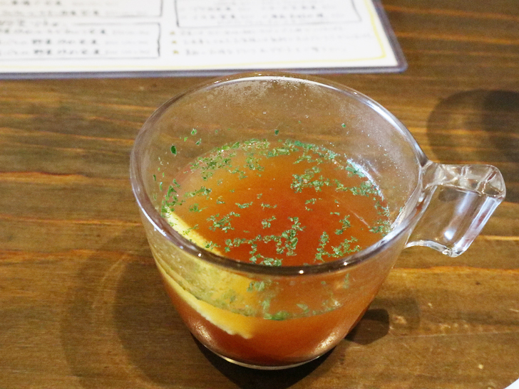 【警固】牛さがりとハンバーグで1,000円？！「けご鉄板 タナてつ」グルメレポート：ミネストローネ