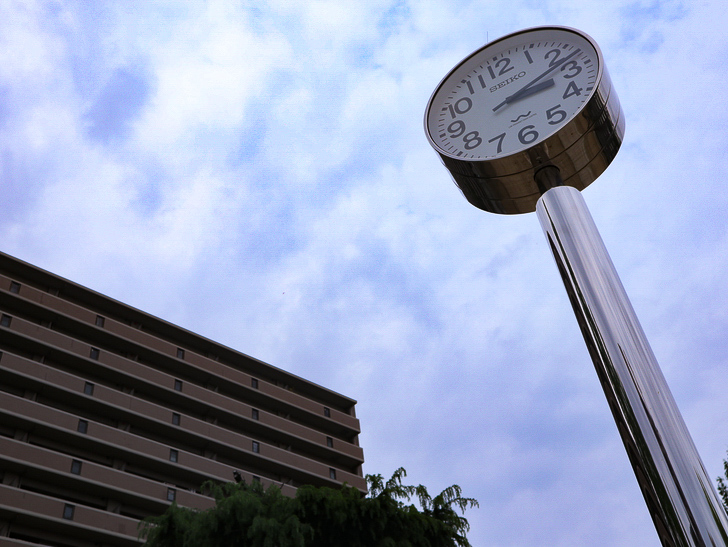 【南区大楠2丁目】静かな並木道をゆったり散歩：既設の時計