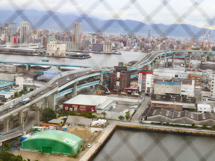 【ベイサイドプレイス博多（昼）】を思う存分満喫！： 博多ポートタワー：展望台からの景色②