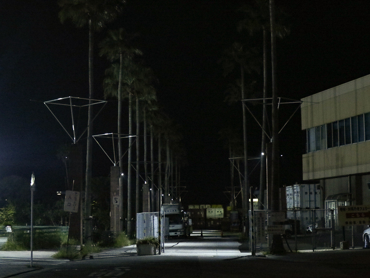 【ベイサイドプレイス博多（深夜）】やっぱり夜の海は良い： 「サンセットパーク」への道