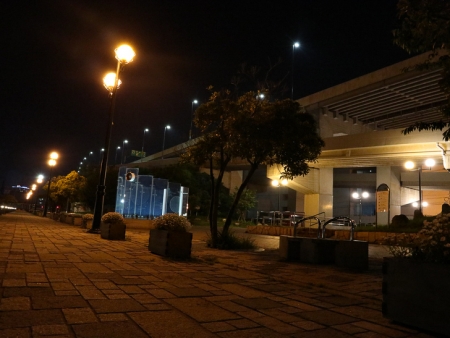 【ベイサイドプレイス博多（深夜）】やっぱり夜の海は良い