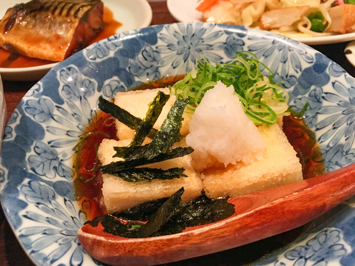 【平尾ランチ】「キッチン 中田中」おかずの組み合わせは自由自在！： 揚げ出し豆腐（カテゴリー：その他）
