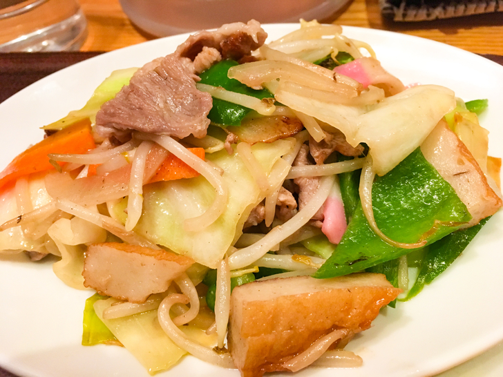 【平尾ランチ】「キッチン 中田中」おかずの組み合わせは自由自在！： 野菜炒め（カテゴリー：野菜）