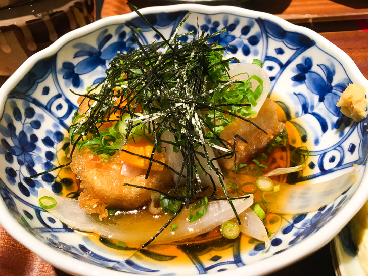 【天神ランチ】「うみの食堂」“まぐろレアかつ”が神な定食屋: 揚げ出し豆腐