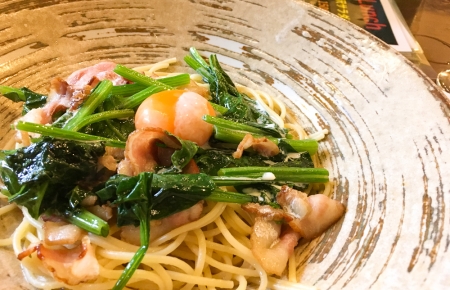 【薬院ランチ】「イタリアンバジル 薬院店」贅沢なピザ付きパスタセット