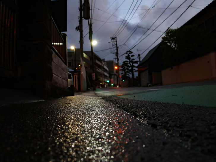 濡れた道路