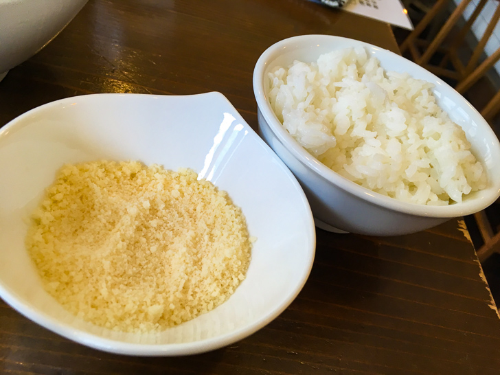 パルメザンチーズとご飯