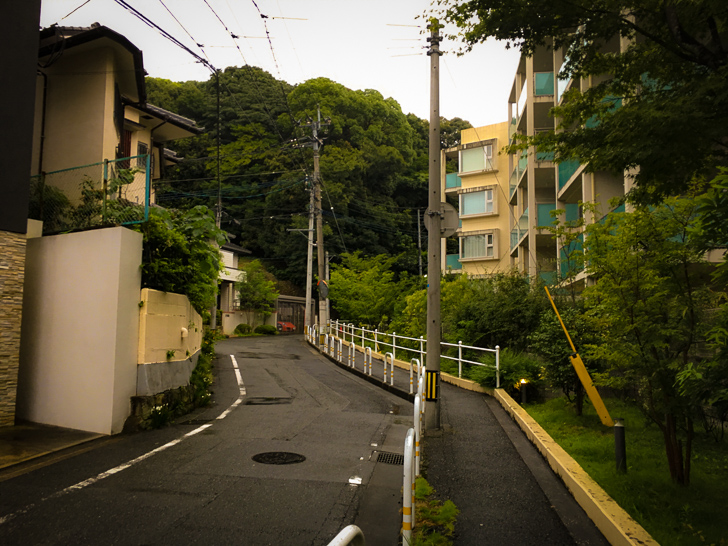 住宅街（緑が多くなってきた）