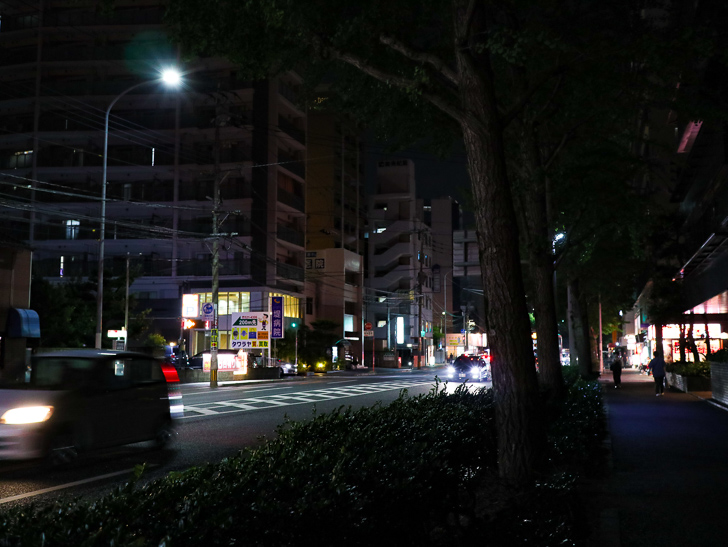 那の川四つ角交差点近く