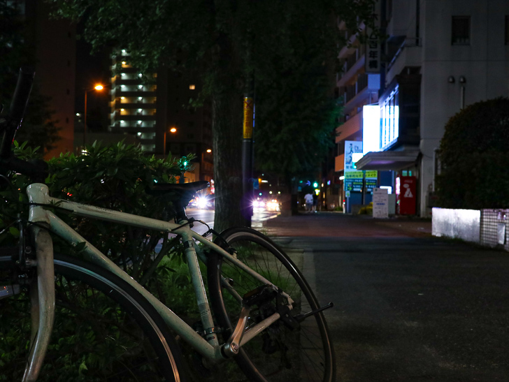 自転車と歩道