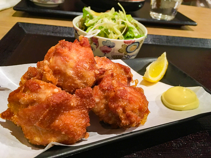 からあげ定食（600円）