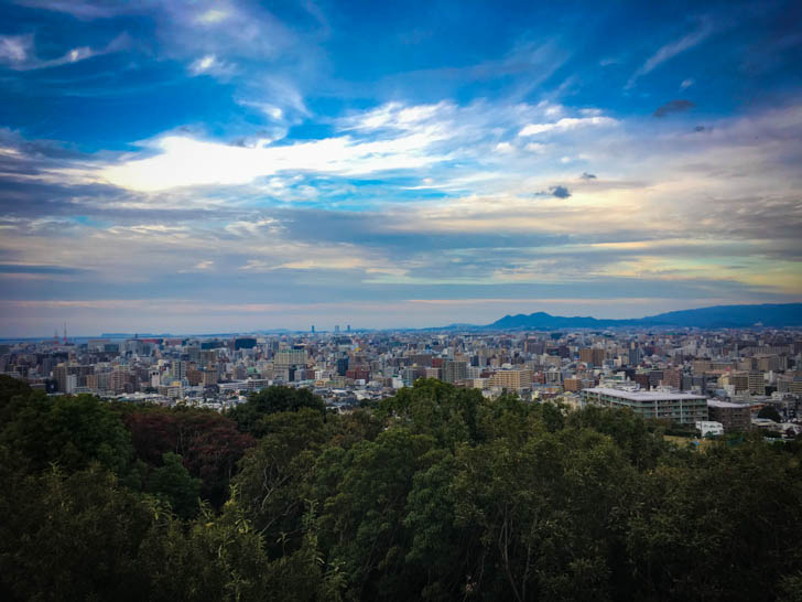 とりあえず「平和南緑地展望台」に行ってきた