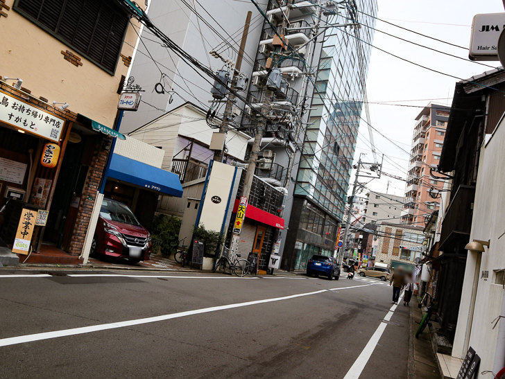 飲食店がたくさんある通り