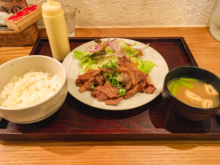 生姜焼き定食（780円）