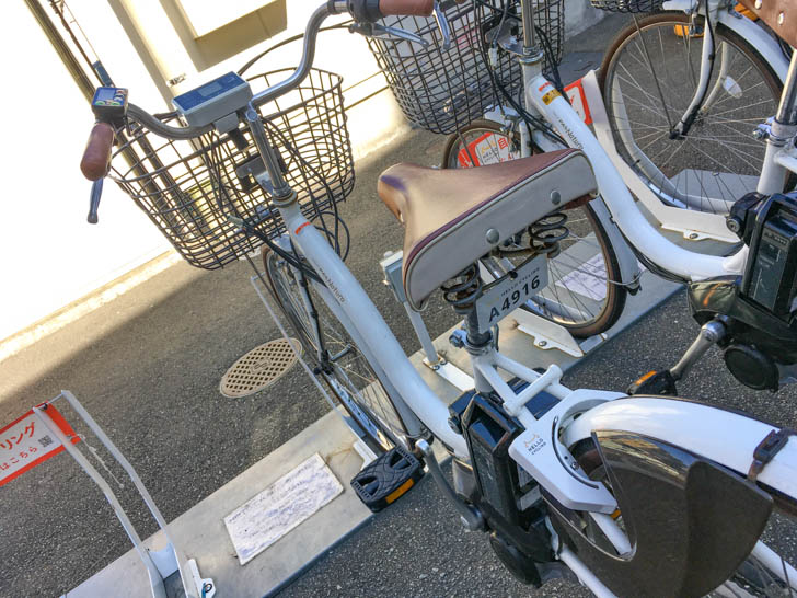 該当の自転車を発見