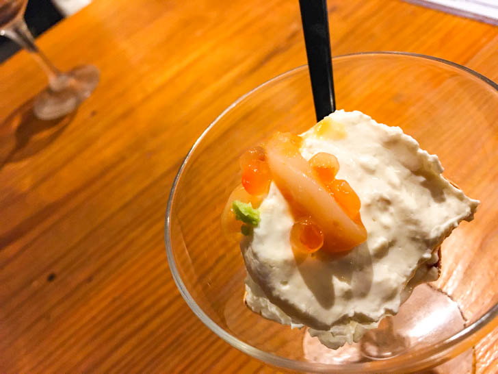 お通し（クリームチーズ豆腐）