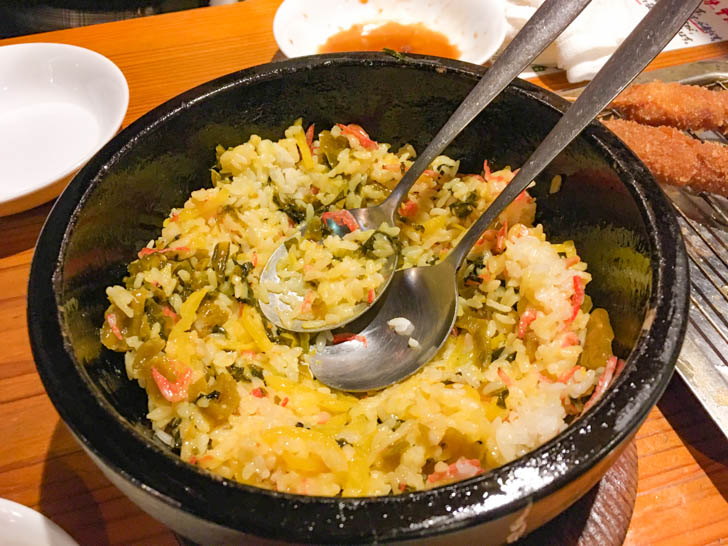 〆の石焼ビビンバ