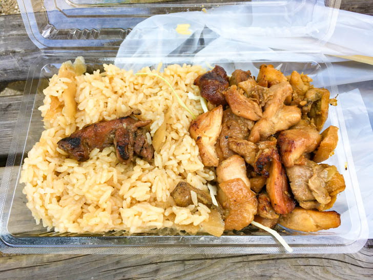 地鶏弁当（タレ）（450円）