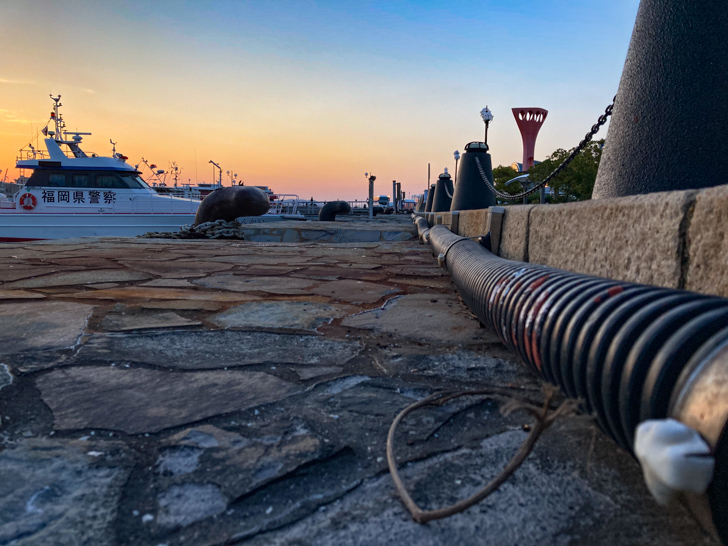 ベイサイドプレイス博多：船着き場のこのゴチャっとした感じが好き