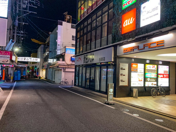 西新中央商店街：誰も居ない