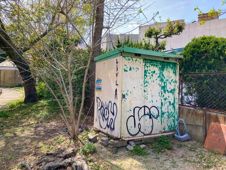 【博多区中洲】「中島公園」サボリーマンの聖地で一休み 物置