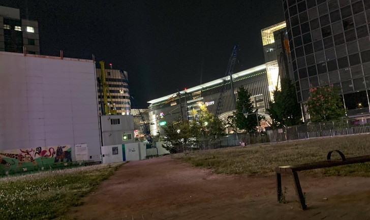 【博多駅前3丁目】「明治公園」深夜の妖艶な雰囲気を楽しむ JR博多駅