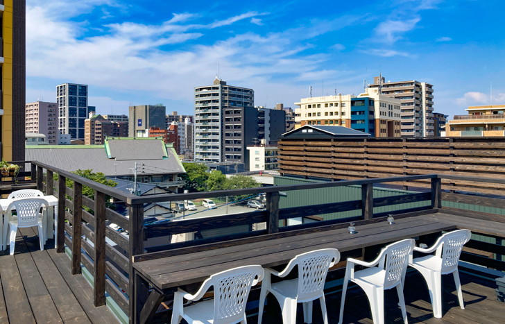 【平尾ランチ】「HIRAO de CAFE」高台の景色と絶品パニーニ！ 「HIRAO de CAFE」では、高台からの景色が楽しめる