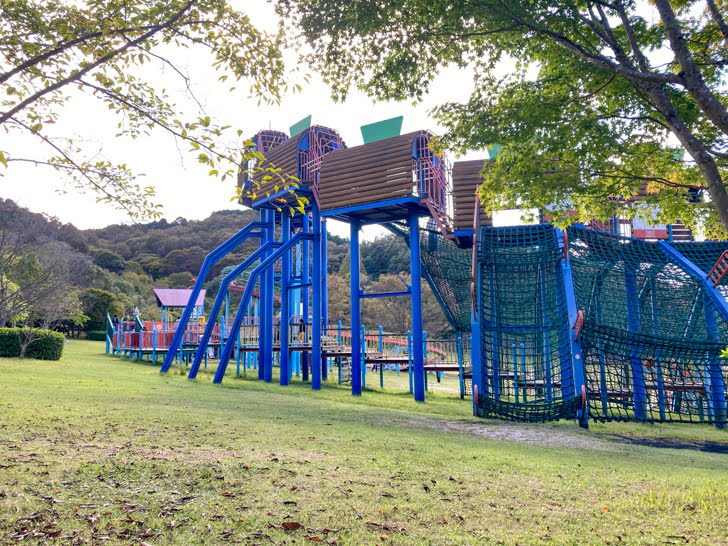 【朝倉郡】「夜須高原記念の森」森の中にある巨大公園 アスレチックは本当に大きい