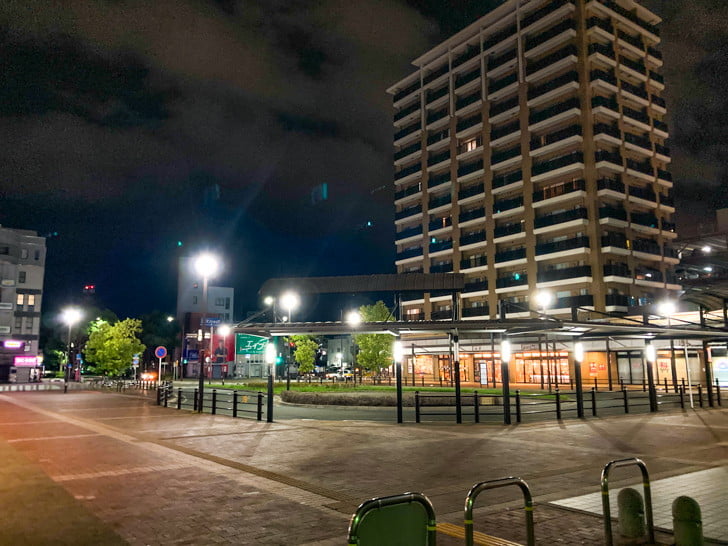 【博多区】「吉塚駅」を深夜に散歩 マンションの灯りが特にキレイ