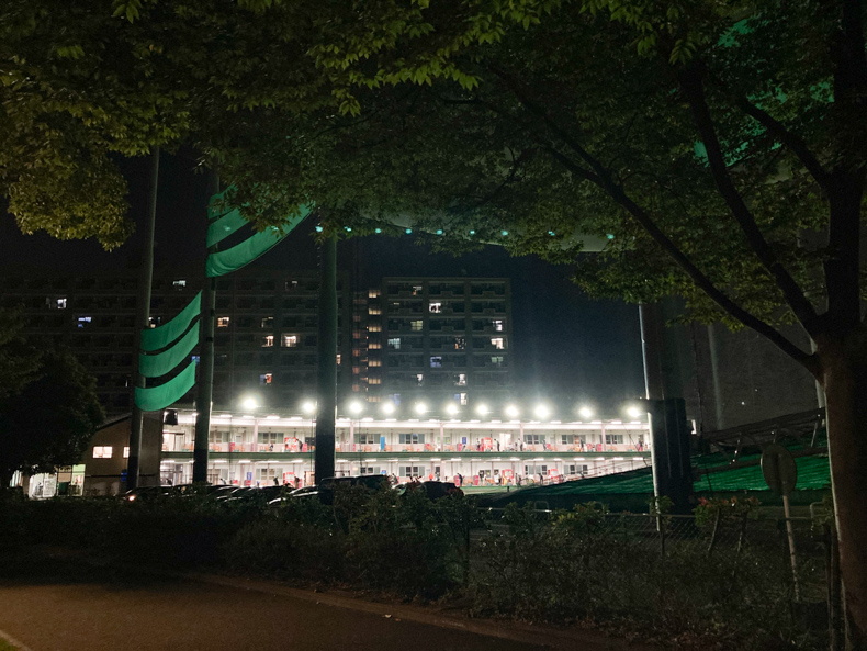 【博多区】「美野島公園」で夜散歩。静寂に響くゴルフ音を楽しむ アメリカンゴルフプラザ