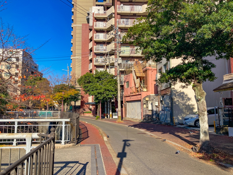 【南区野間】「野間コミュニティ道路」ちょっと可愛い静かな脇道 一方通行の細い道
