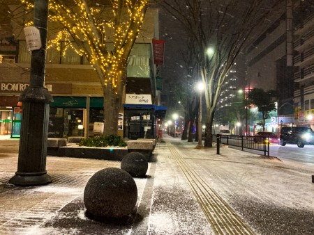 【南区】「高宮駅西口」を大寒波の中散歩【積雪】