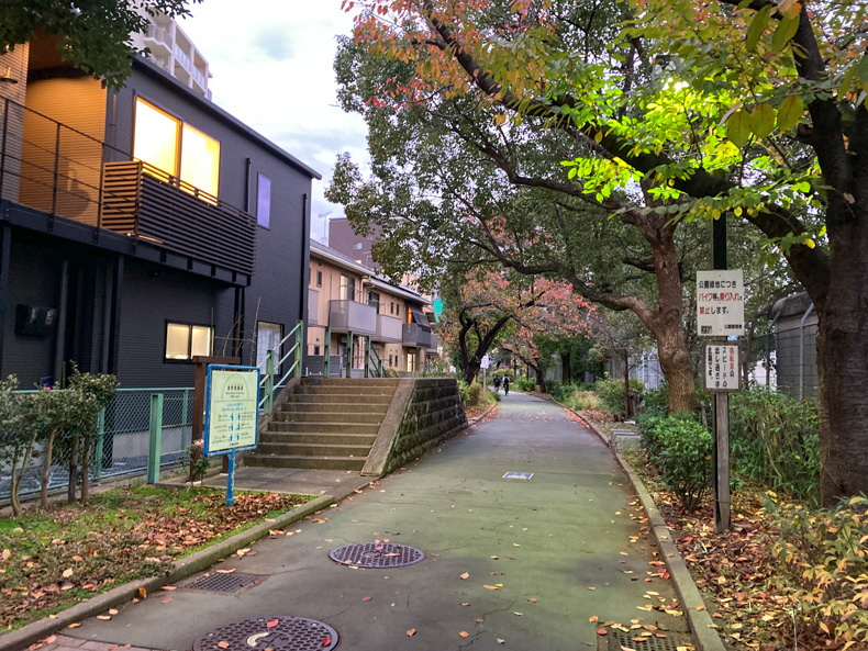 【博多区】「美野島緑道」を散歩 美野島緑道