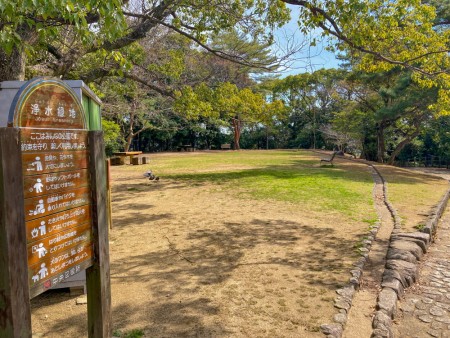 【中央区平尾】「浄水緑地公園」丘上にあるシンプルな公園